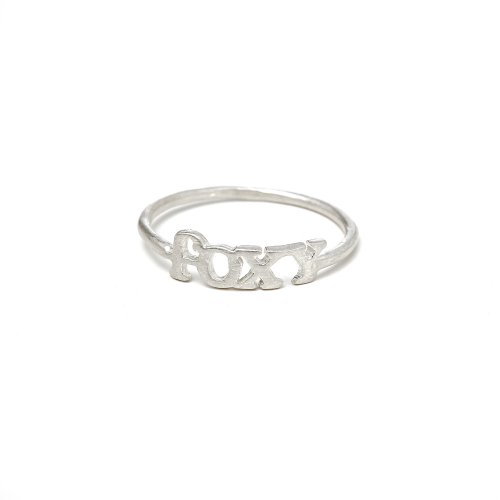 foxy ring, sterling silver, size 6
