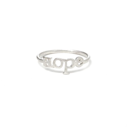 hope ring, sterling silver, size 6