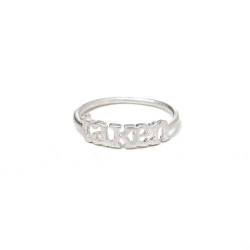 taken ring, sterling silver, size 6