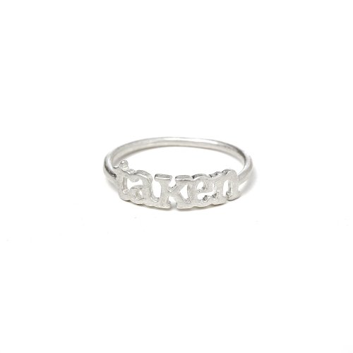 taken ring, sterling silver, size 7