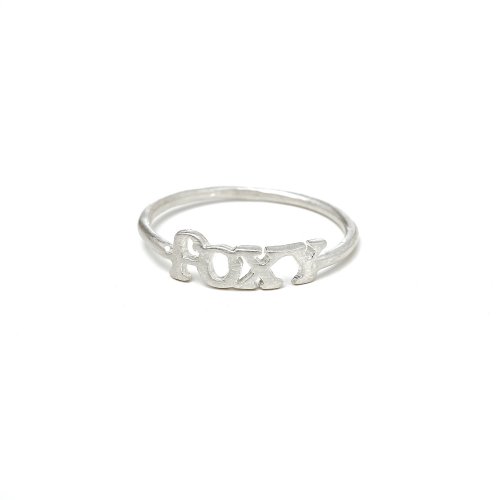 foxy ring, sterling silver, size 8