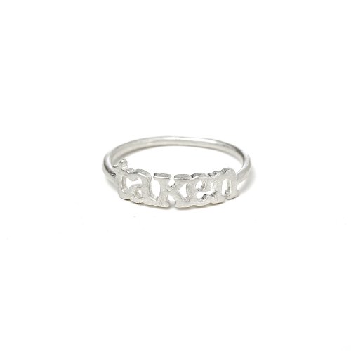 taken ring, sterling silver, size 8