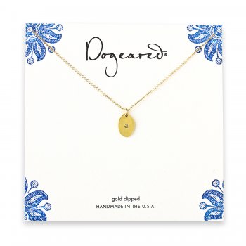 dogeared+gold+dipped+initial+necklace+-+letter+a