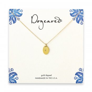 dogeared+gold+dipped+initial+necklace+-+letter+c