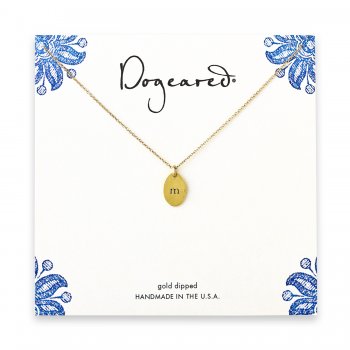 dogeared+gold+dipped+initial+necklace+-+letter+m