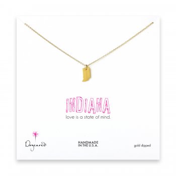indiana necklace, gold dipped