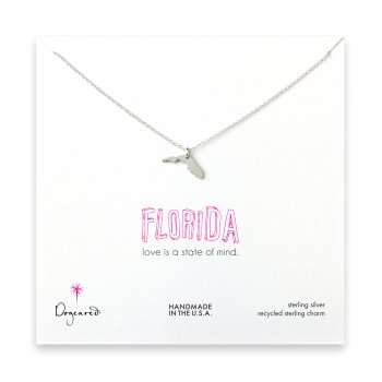 florida necklace, sterling silver
