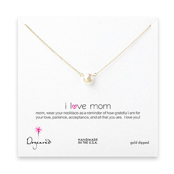 I+love+mom+large+white+pearl+necklace%2C+gold+dipped