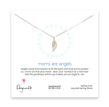 moms are angels necklace, sterling silver