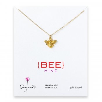 love+collection+bee+necklace%2C+gold+dipped