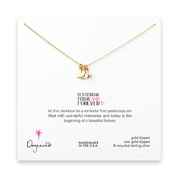 mixed+metal+hearts+necklace%2C+gold+dipped