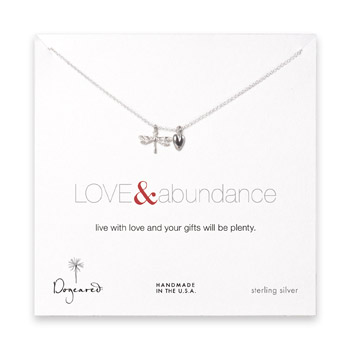 the love & abundance sterling silver necklace