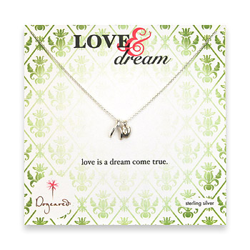 the love & dream sterling silver necklace