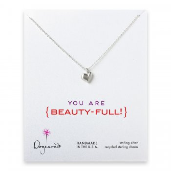 love collection full heart necklace, sterling silver
