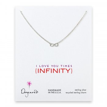 love collection infinity necklace, sterling silver