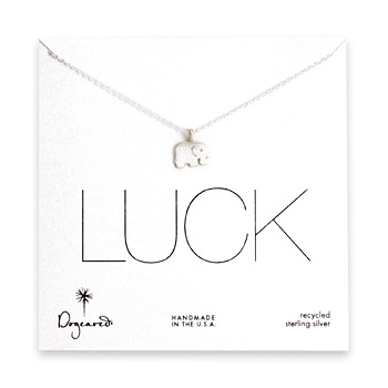 luck+elephant+necklace%2C+sterling+silver