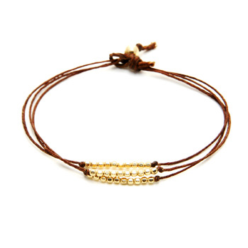 sparkle+bracelet+on+tobacco+irish+linen%2C+gold+dipped