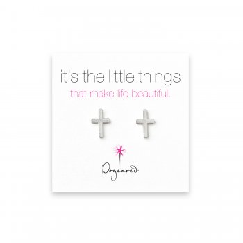 small+simple+cross+stud+earrings%2C+sterling+silver