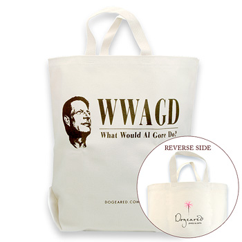 WWAGD-what would Al Gore do? reusable shopping bag