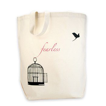 fearless reusable tote bag