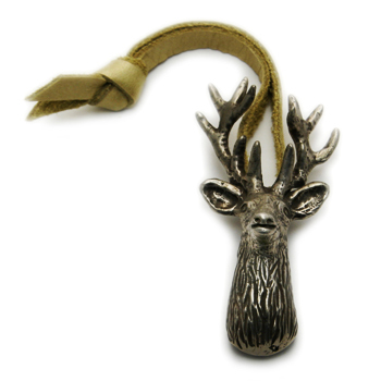 house blessing, bronze deer head