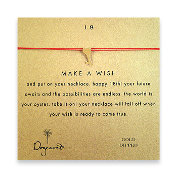 18 make a wish necklace with gold dipped key to my heart on berry : Dogeared Jewels and Gifts :  key dogeared jewels and gifts berry silk thread gold dipped