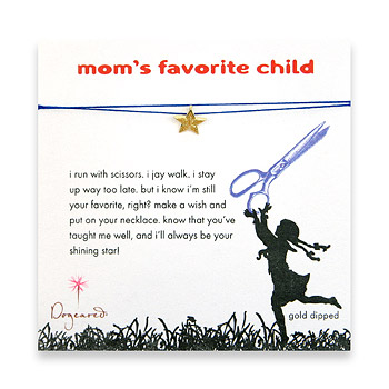 mom's favorite child make a wish necklace with gold dipped lucky star on royal : Dogeared Jewels and Gifts :  star dogeared jewels and gifts moms favorite mom