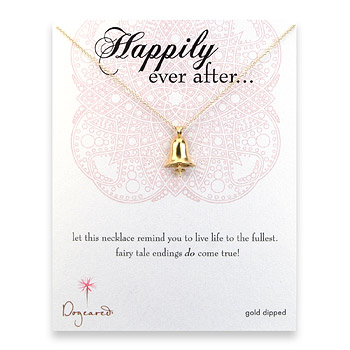 gold dipped happily ever after necklace : Dogeared Jewels and Gifts :  gold filled dogeared jewels and gifts marriage bell