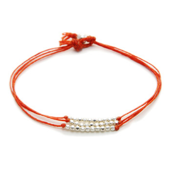 burnt orange sparkle bracelet
