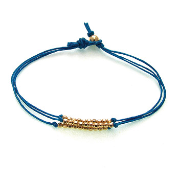 gold dipped sparkle bracelet, teal irish linen : Dogeared Jewels and Gifts :  gold filled bracelets teen irish linen