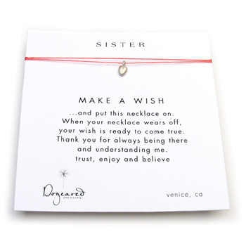 sister make a wish necklace with sterling silver baby heart on coral sister make a wish necklace with sterling silver baby heart on coral