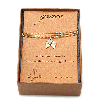 grace necklace gold dipped grace necklace gold dipped