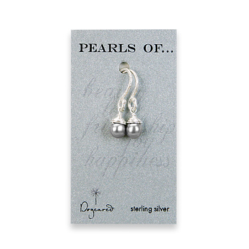 pearl earrings sterling silver with gray pearl pearl earrings sterling silver with gray pearl
