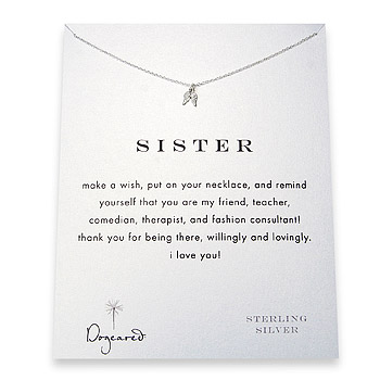 sister reminder necklace with sterling silver teeny angel wings sister reminder necklace with sterling silver teeny angel wings