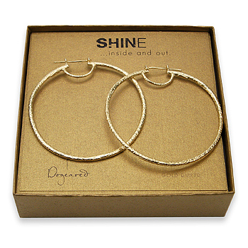 shine hoop earrings gold dipped shine hoop earrings gold dipped