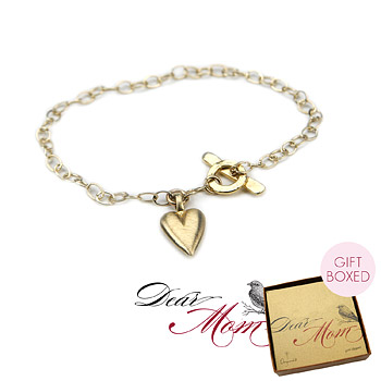 perfect heart gold dipped bracelet : Dogeared Jewels and Gifts :  dogeared jewels and gifts dear mom mom mothers day