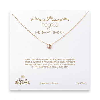 bridal+pearls+of+happiness+rose+pearl+necklace%2C+gold+dipped+-+18+inches
