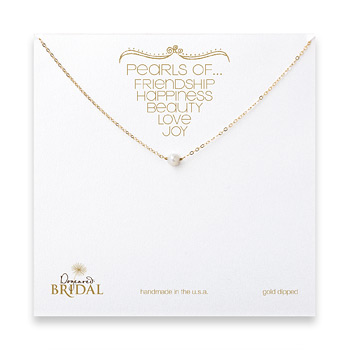 bridal+faceted+pearl+necklace%2C+gold+dipped+-+18+inches