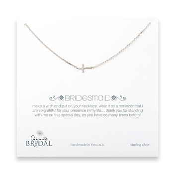 bridal+sideways+bridesmaid+neckalce%2C+sterling+silver