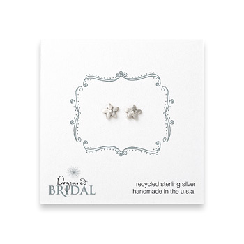 bridal+cherry+blossom+stud+earrings%2C+sterling+silver