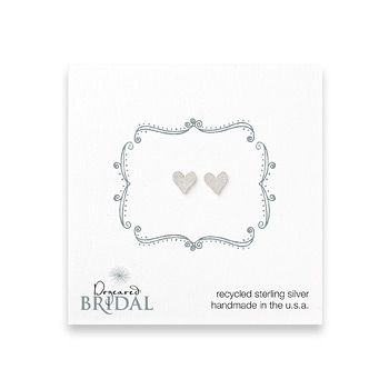 bridal+heart+stud+earrings%2C+sterling+silver