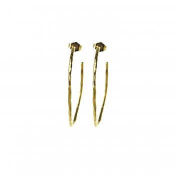 gifts+to+go+collection+medium+gold+dipped+hammered+hoop+earrings