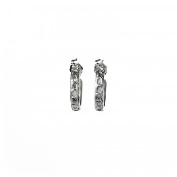 gifts+to+go+collection+small+silver+dipped+links+hoop+earrings