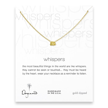 whispers+elephant+necklace%2C+gold+dipped
