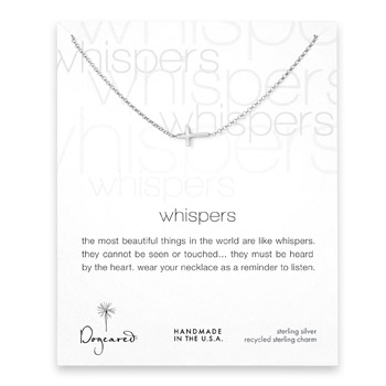 whispers+sideways+cross+necklace%2C+sterling+silver