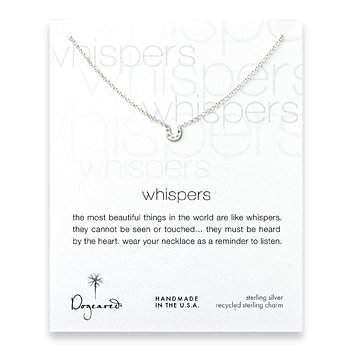 whispers+cute+horseshoe+sterling+silver+necklace