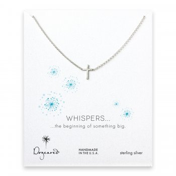 whispers+small+cross+necklace%2C+sterling+silver