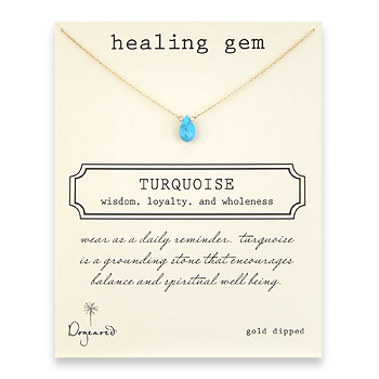 healing+gem+turquoise+necklace%2C+gold+dipped