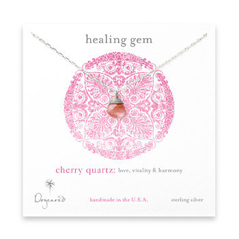 healing+gem+briolette+cherry+quartz+necklace%2C+sterling+silver