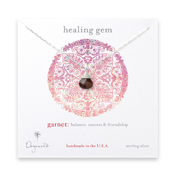 healing+gem+briolette+garnet+necklace%2C+sterling+silver